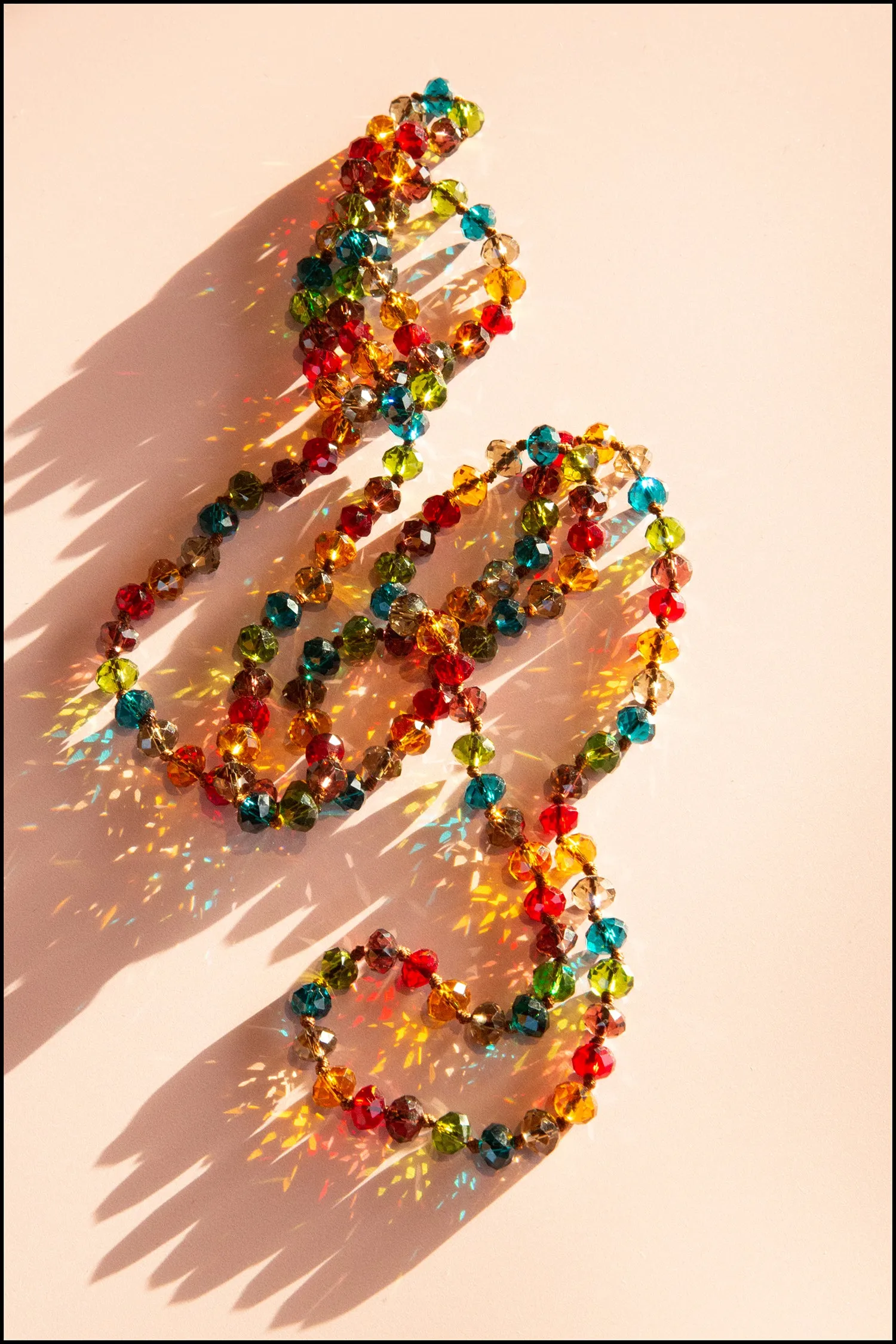 Vintage Rainbow Crystal Necklace