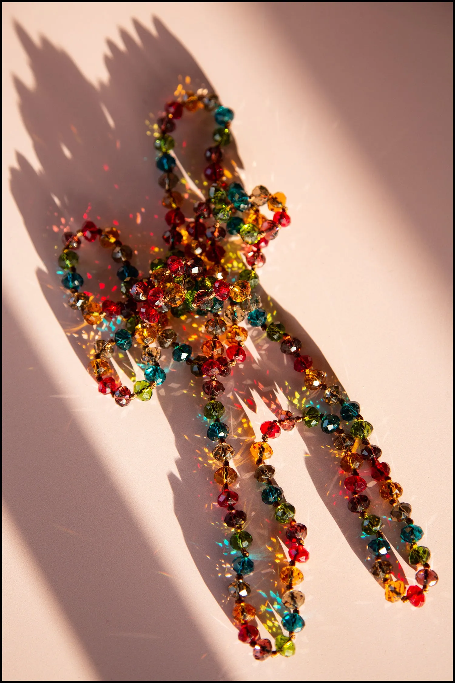 Vintage Rainbow Crystal Necklace