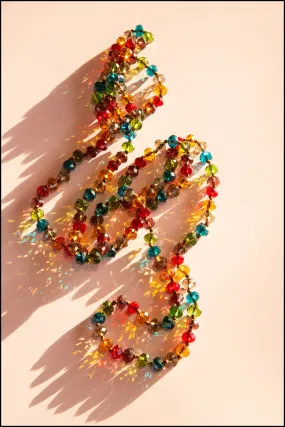 Vintage Rainbow Crystal Necklace