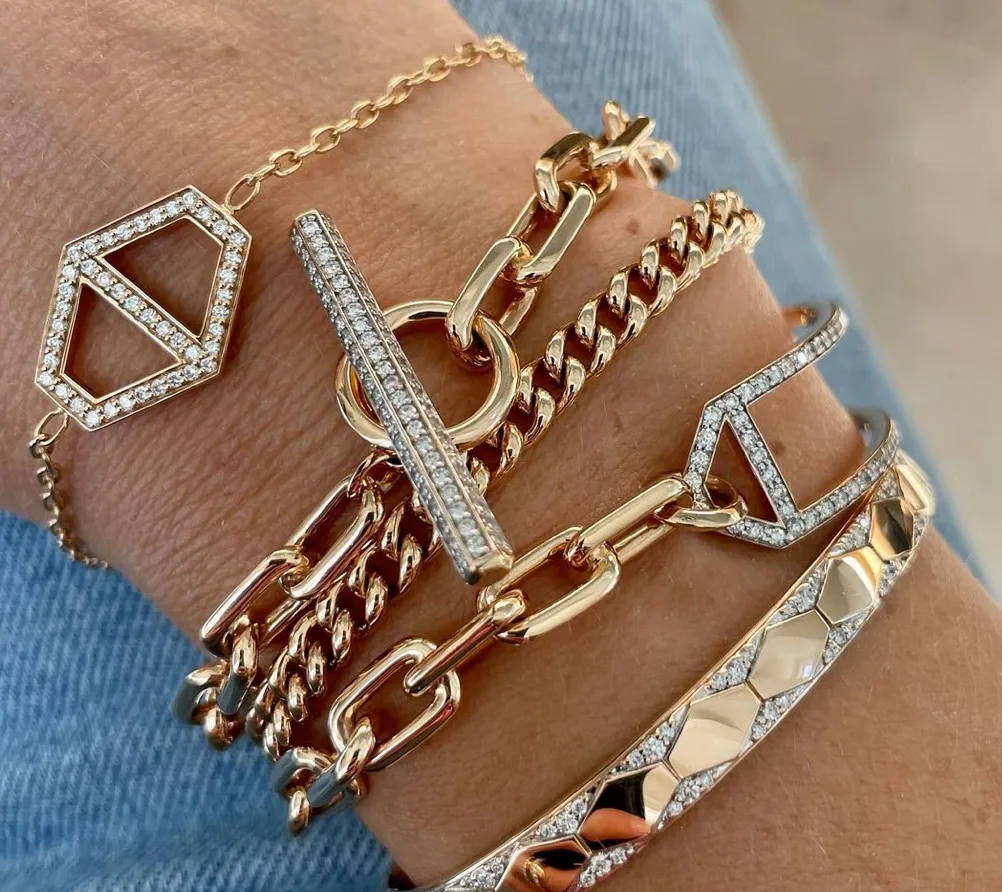 Walters Faith 'SAXON' Diamond Toggle Chain Link Bracelet