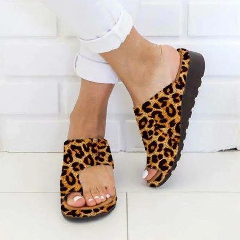 Wedge slides ring toe wide width  sandals