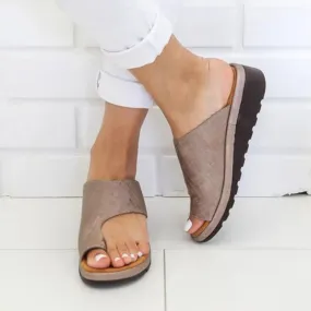 Wedge slides ring toe wide width  sandals