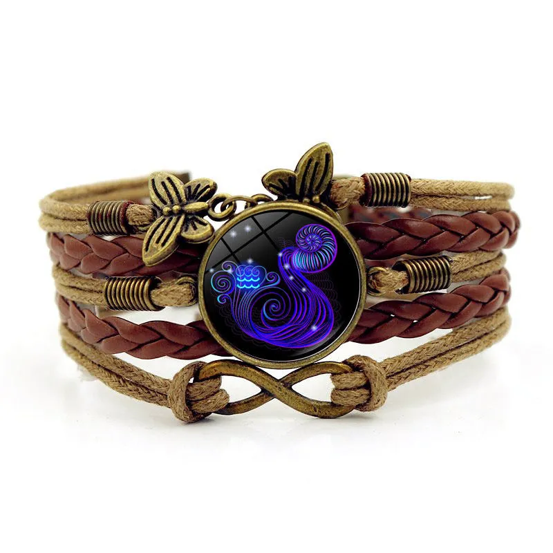 Women's Time Stone Braided Bracelet