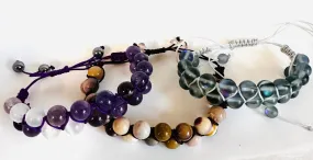 Woven Bead Bracelet, Nylon Bracelet, Adjustable Bracelet