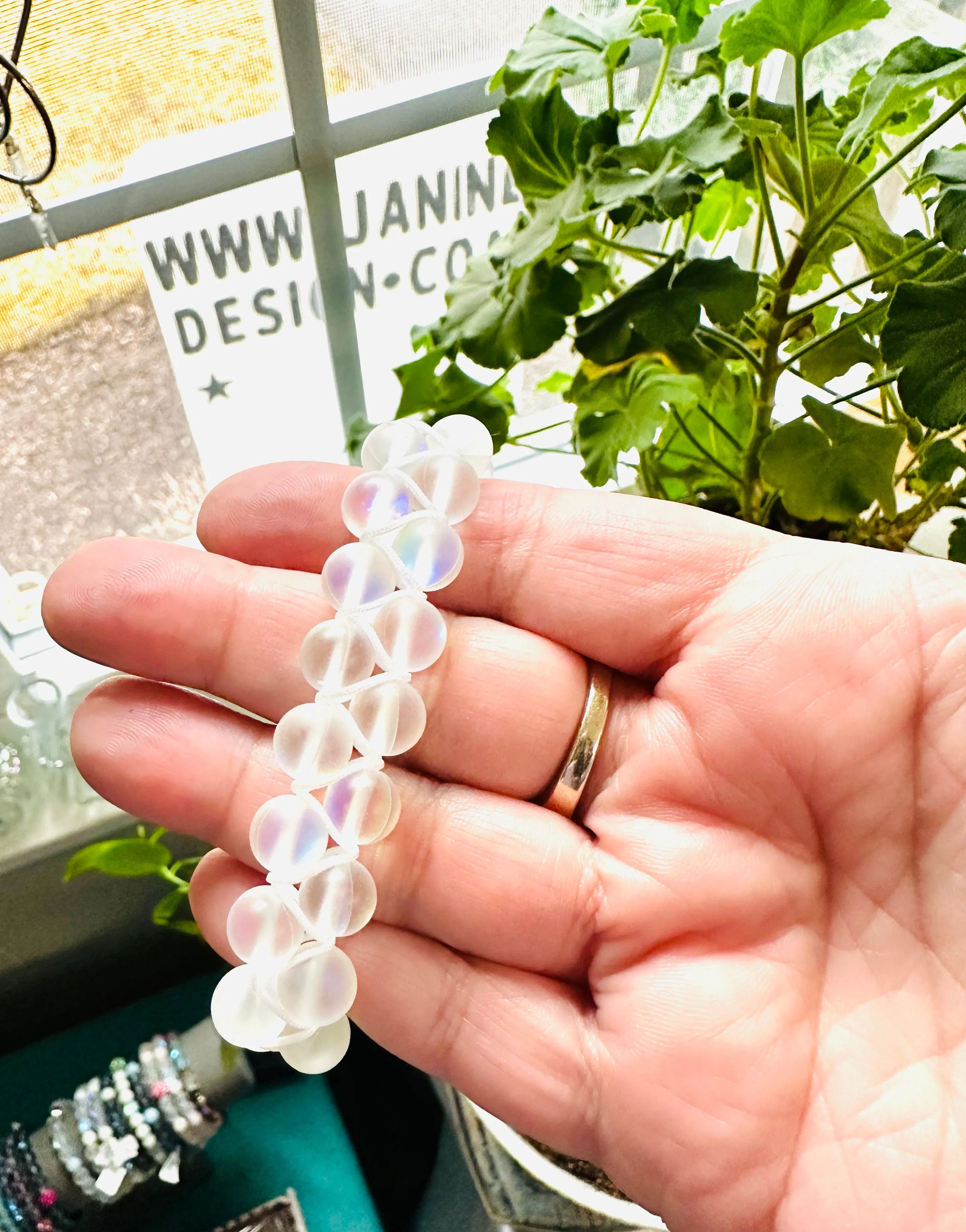 Woven Bead Bracelet, Nylon Bracelet, Adjustable Bracelet