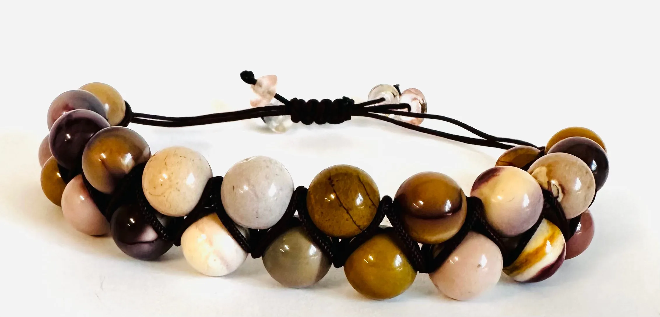 Woven Bead Bracelet, Nylon Bracelet, Adjustable Bracelet
