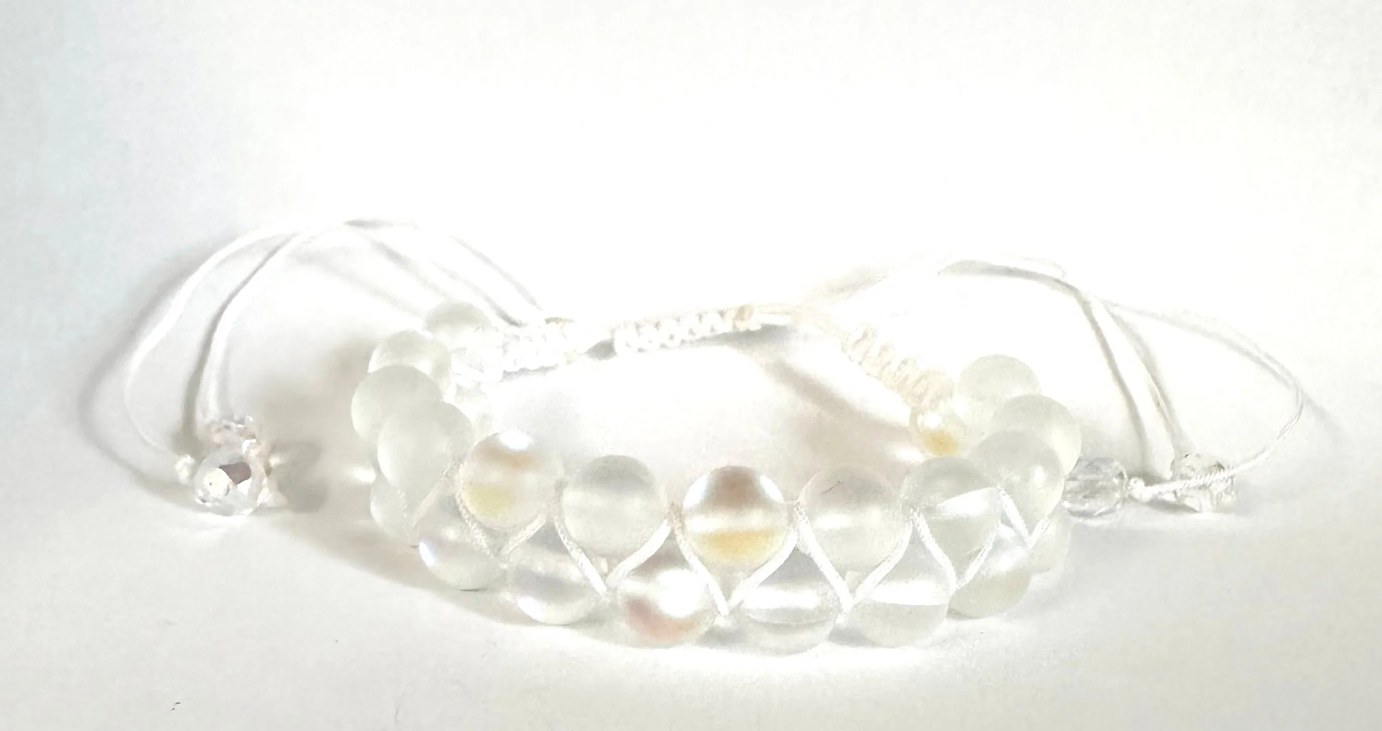 Woven Bead Bracelet, Nylon Bracelet, Adjustable Bracelet