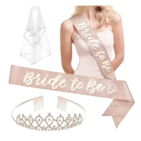 Xo Fetti Bachelorette Party Decorations Kit Rose Gold Glitter Decorations | Bachelorette Party Supplies