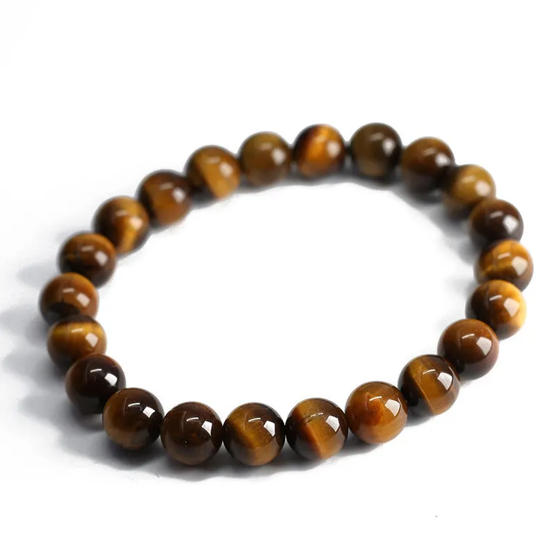 Yellow Tiger's Eye Bracelet Natural Men's And Women's