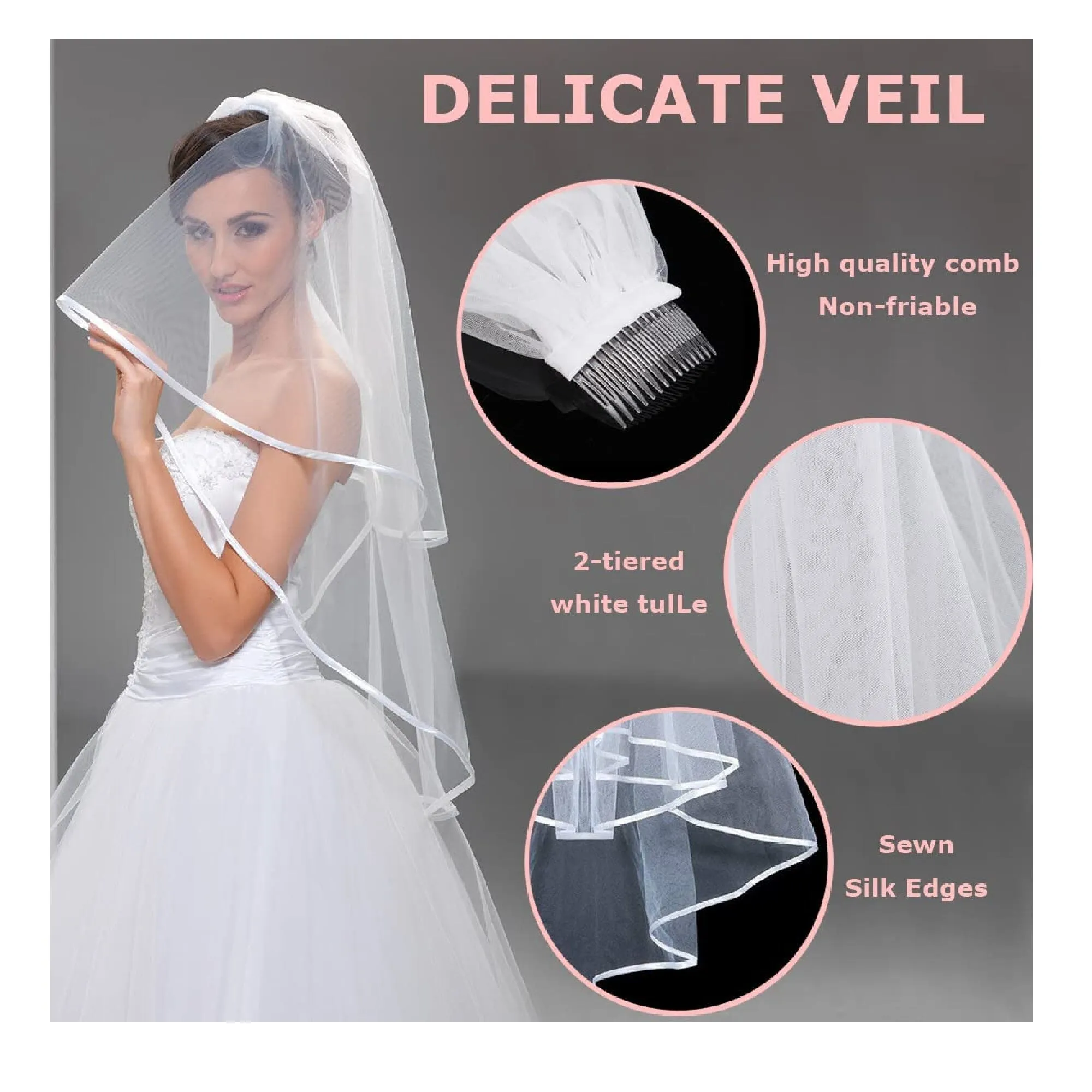 YeohJoy Rose Gold Glitter Bachelorette Party Decorations Kit | Bridal Band | Bridal Crown | Bachelorette Party Veil | Bride Tattoos