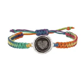 You Live in My Heart Rainbow Braided Bracelet